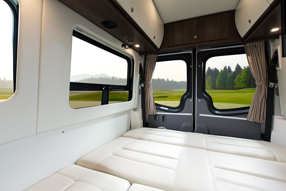 2015 Free Spirit TE Shown in Espresso Brown Cabinetry with Optional Glamour Package.