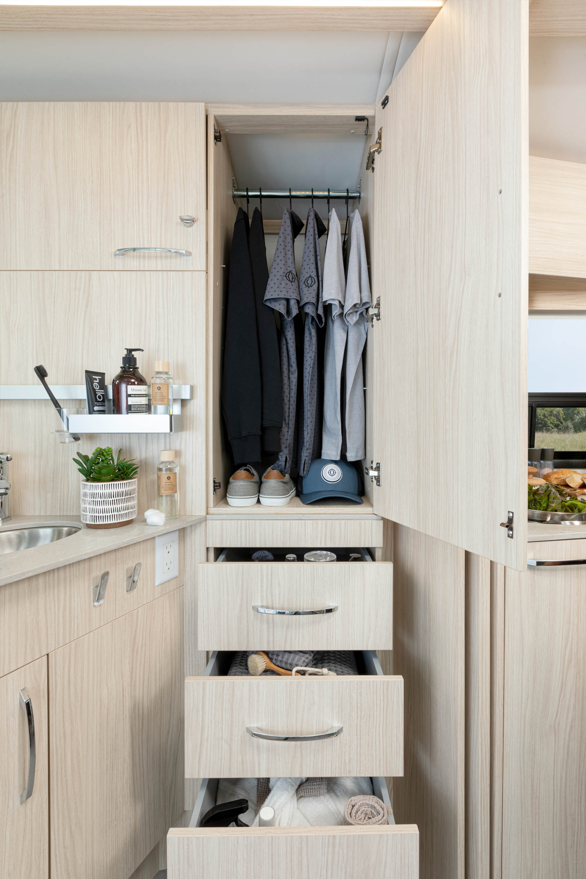 An Abundance of Interior and Exterior Storage