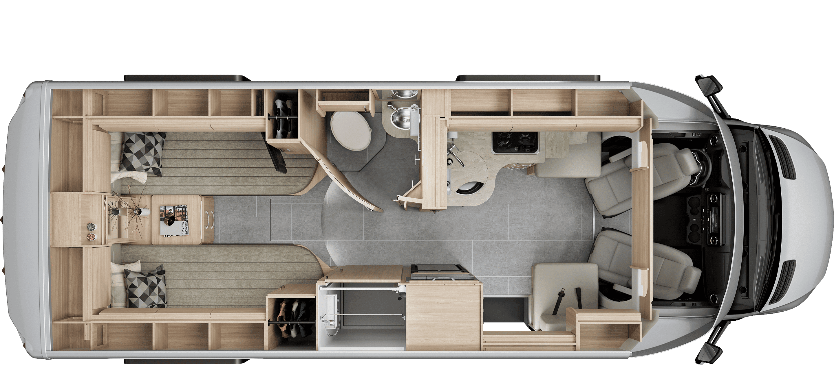 Unity Twin Bed Floorplan